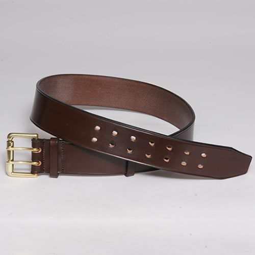 Lowland Brown Leather Kilt Belt | Highlandwear Scotland